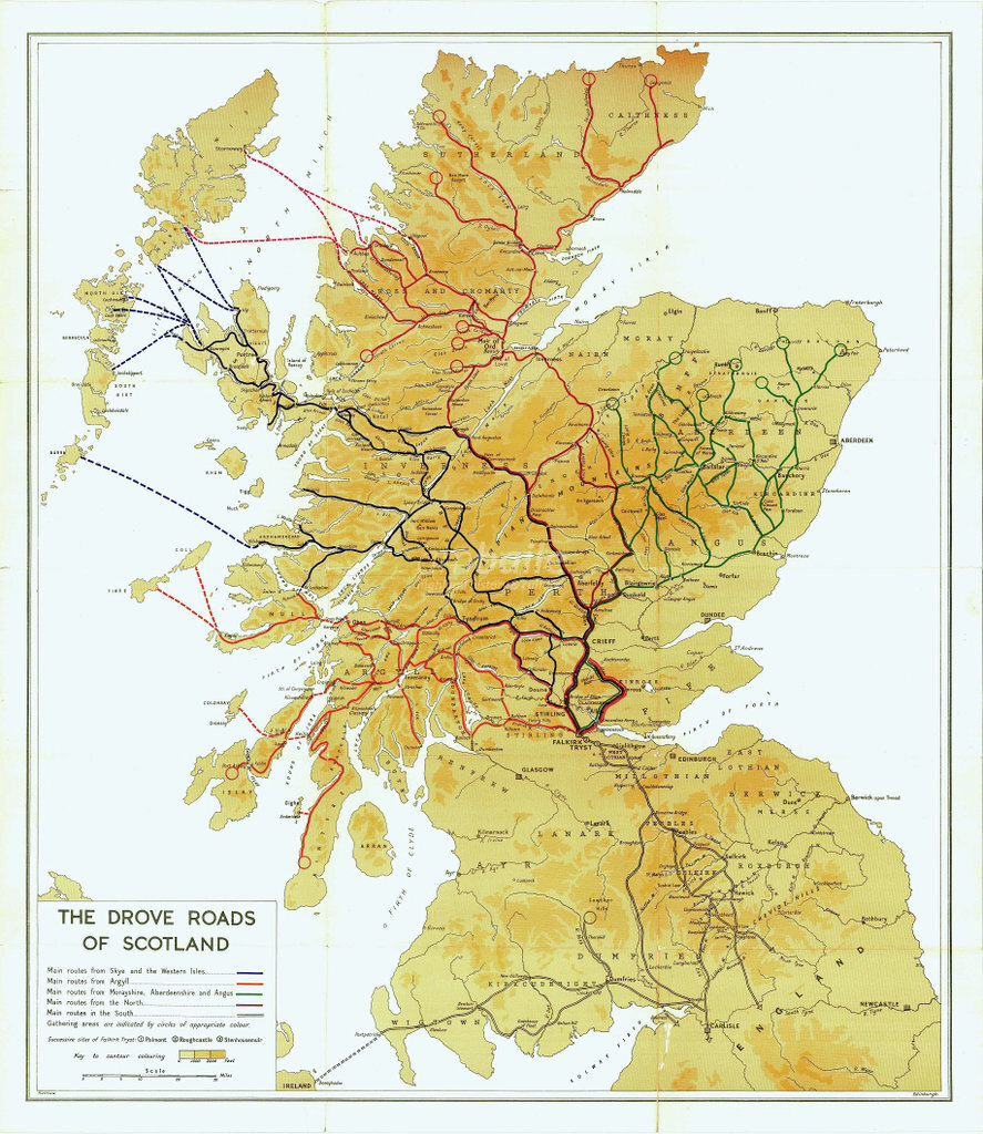 Map of Drove Roads of Scotland - High Life Highland